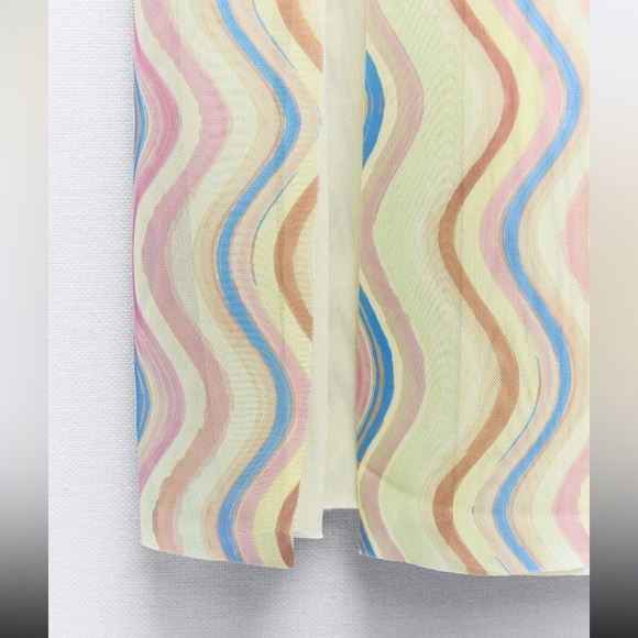 ZARA STRAPLESS TULLE DRESS - Picture 8 of 10